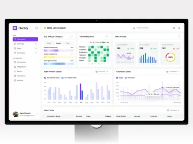 Stockly smart inventory management dashboard